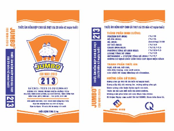 Thức ăn hỗn hợp cho gà thịt từ 29 đến 42 ngày tuổi