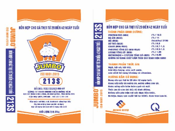 Thức ăn hỗn hợp cho gà thịt từ 29 đến 42 ngày tuổi