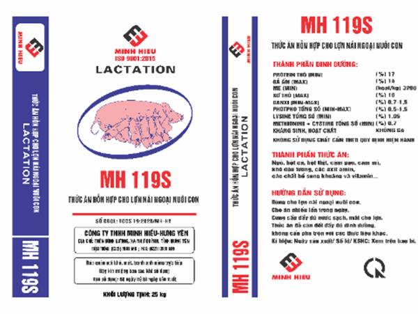 Thức ăn hỗn hợp cho lợn nái ngoại nuôi con - MH119S