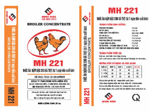 Thức ăn đậm đặc cho gà thịt từ 1 ngày đến xuất bán