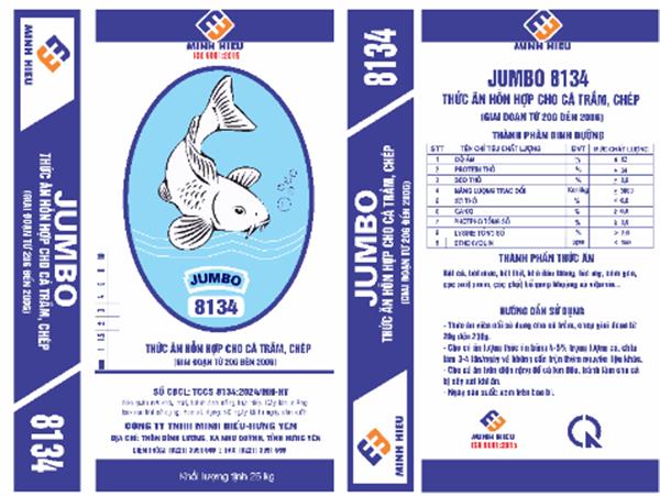 Thức ăn hỗn hợp cho cá trắm chép giai đoạn từ 20g đến 200gam